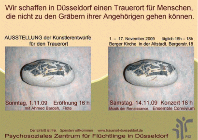 Trauerort Einladung